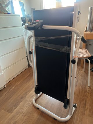 Cinta de andar plegable vidaXL negra