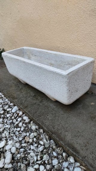 Pack 3 Jardineras Grandes Piedra Blanca