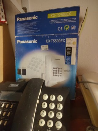 2 Teléfonos Fijos Panasonic Beige