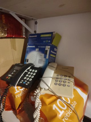 2 Teléfonos Fijos Panasonic Beige