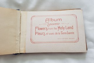 ALBUM HERBARIO FLORES DE TIERRA SANTA 1920