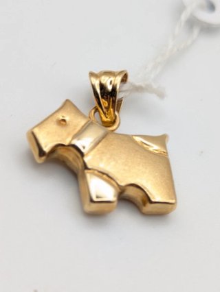 Colgante oro 18k perro