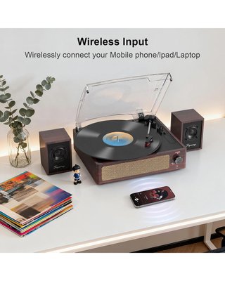★ Tocadiscos + 2x Altavoces pasivos, 3 velocidades