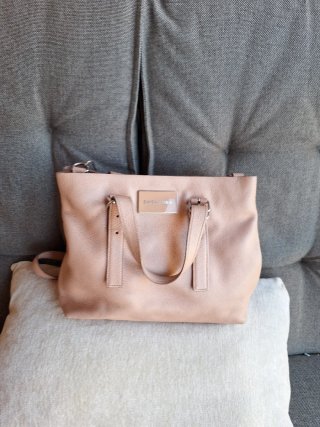 Bolso Bimba y Lola piel rosa beig