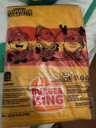 Toalla Minions Burger King