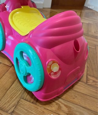 Correpasillos rosa y amarillo