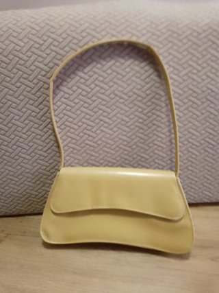 Bolso de mano beige