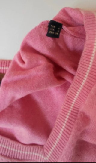Jersey Massimo Dutti Rosa V-Neck