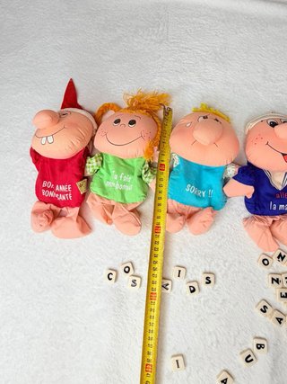 4 Peluches Franceses con Mensajes Divertidos