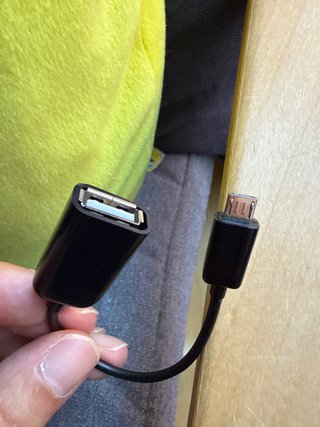 Adaptador USB a Micro USB Negro