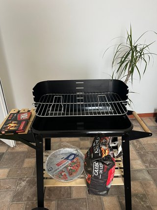 Barbacoa Carbón Usada 1 Vez