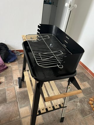 Barbacoa Carbón Usada 1 Vez