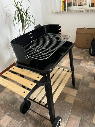 Barbacoa Carbón Usada 1 Vez