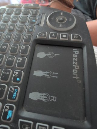 Mini Teclado Touchpad Inalámbrico Retroalimentado
