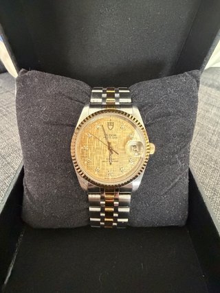 Tudor Prince Date Reloj Oro y Plata