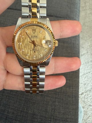 Tudor Prince Date Reloj Oro y Plata