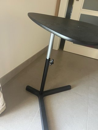 Mesa auxiliar regulable altura negra