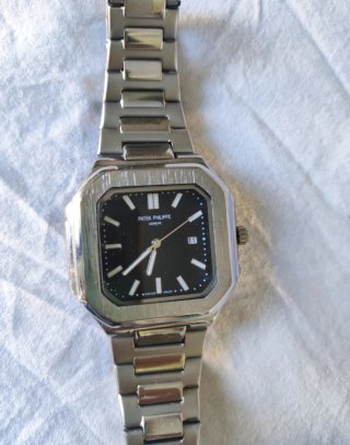 Reloj Patek Philippe Negro y Plateado
