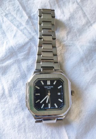 Reloj Patek Philippe Negro y Plateado
