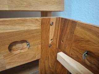 Cama de madera con somier