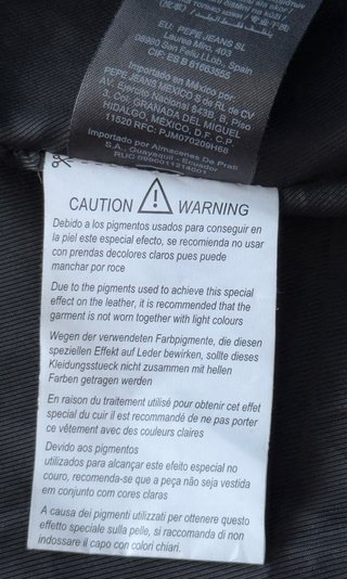 Chaqueta de cuero Pepe Jeans