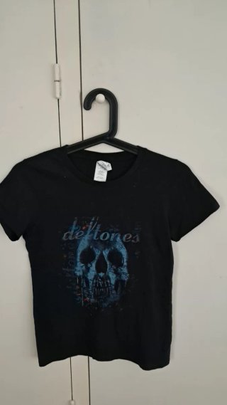 Camiseta Deftones Calavera Negra Talla S