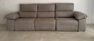 Sofá Cama Gris Eléctrico 3 Plazas