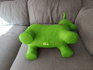 Juguete bebés Reno saltarín verde para bebés