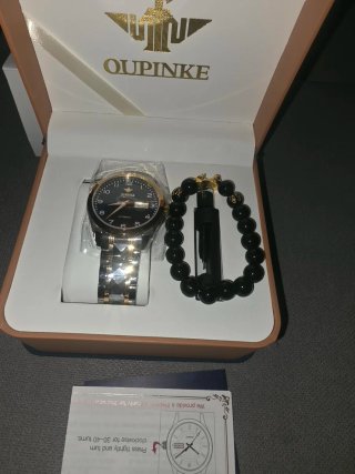 Reloj Oupinke G3323 Azul y Dorado