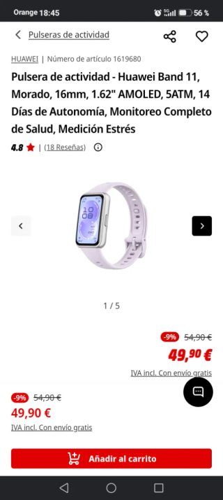 HUAWEI Band 11 Morado Nuevo
