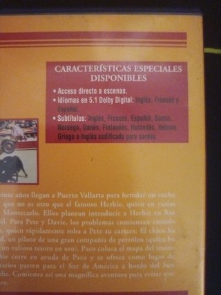 Herbie Torero DVD Walt Disney