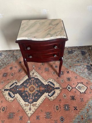 2 Mesitas Auxiliares Mármol y Madera 50€ cada una