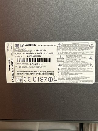 Televisor LG Plata