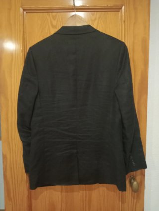 Americana H&M Negra Lino