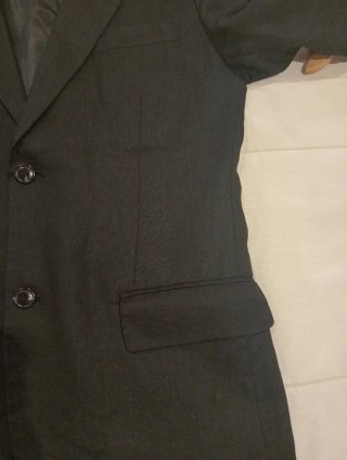 Americana H&M Negra Lino
