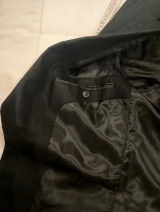 Americana H&M Negra Lino