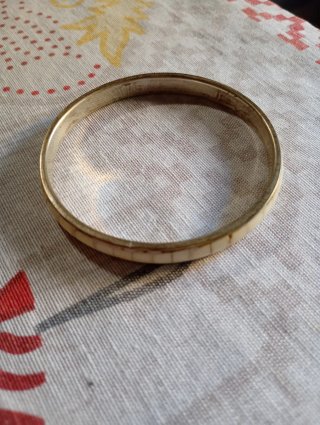Bracciale ottone e osso
