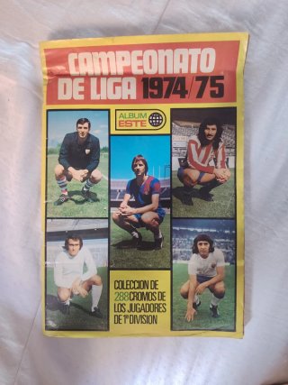Álbum cromos Liga 1974/75 Ediciones Este Completo