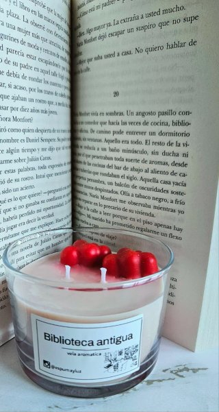 Pack Biblioteca Antigua: Vela y Pendientes