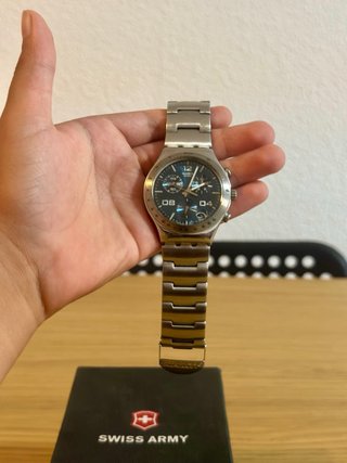 Reloj Swatch Irony Chrono Blustery Azul/Plata