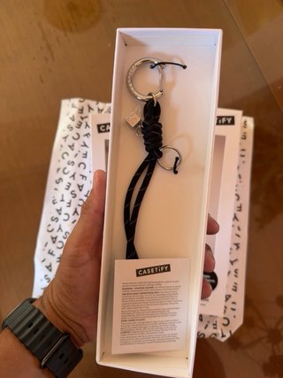 CASETiFY Rope Bag Charm Negro Nuevo
