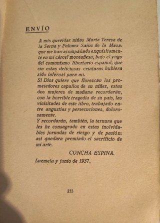 Libro RETAGUARDIA de Concha Espina