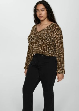 Camiseta MANGO Animal Print