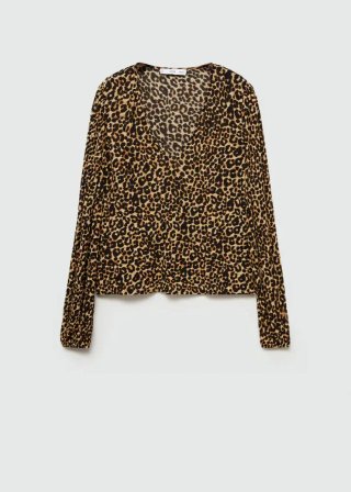 Camiseta MANGO Animal Print