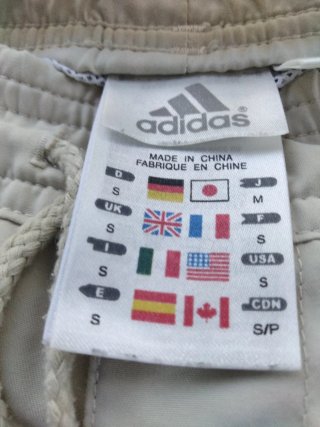 2 Costumi da bagno Adidas Beige e pantalone sportivo blu