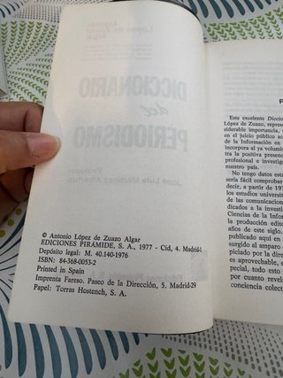 Diccionario del periodismo