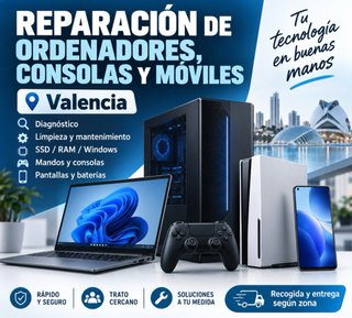 Reparación de ordenadores, consolas y móviles