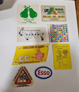 Pegatinas Antiguas. Diferentes temáticas variadas