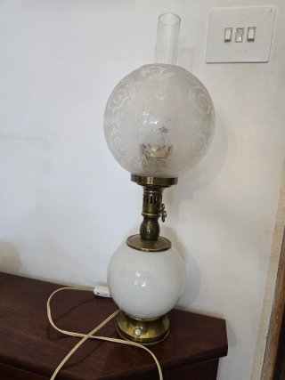 Lámpara vintage Estiluz tipo quinqué doble luz
