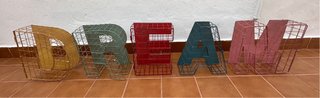 Letras decorativas metal palabra DREAM